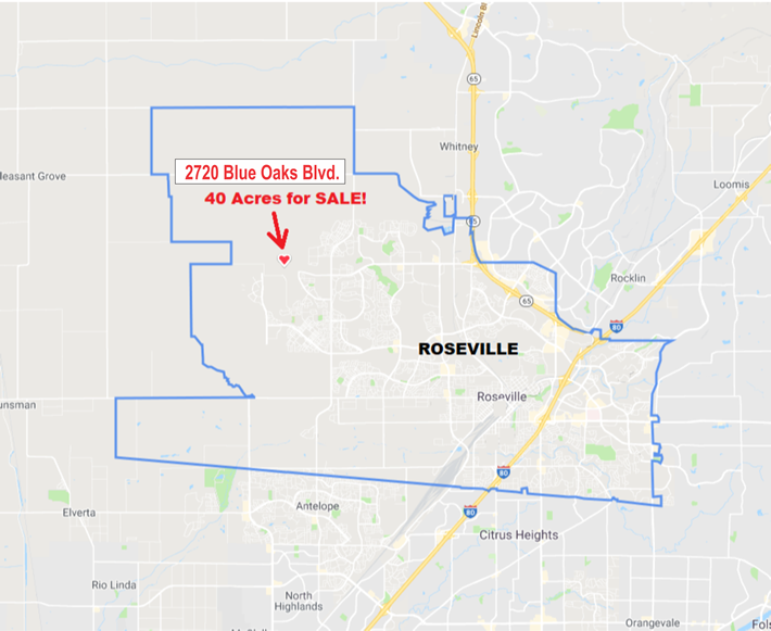 Roseville 40 acres